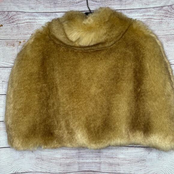 Vintage Faux Fur Lush Cosplay Winter Victorian Costume Short Cape One Size - Picture 7 of 12